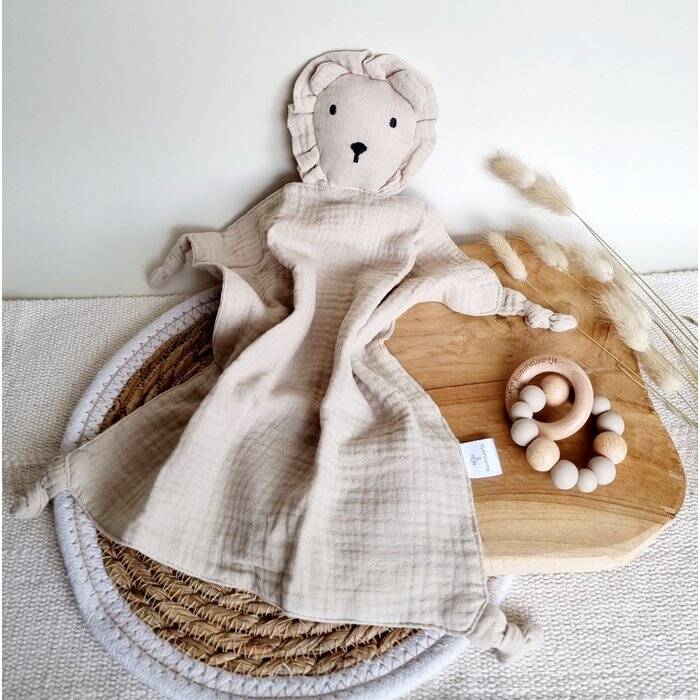Hydrofiele Knuffel leeuw: beige