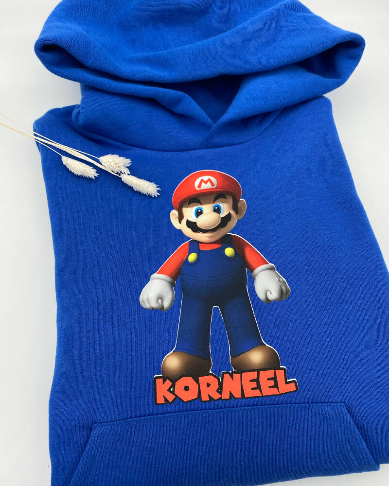 Sweater met foto print + naam