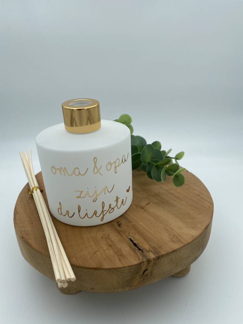 Huisparfum wit/goud