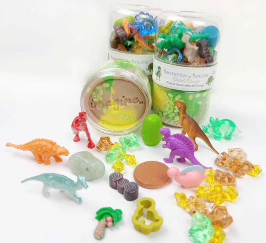 Invitation to imagine speeldeeg dinosaur play pot
