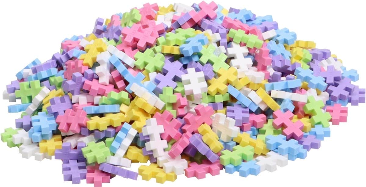 Bouwstenen - Pastel- 600 stukken