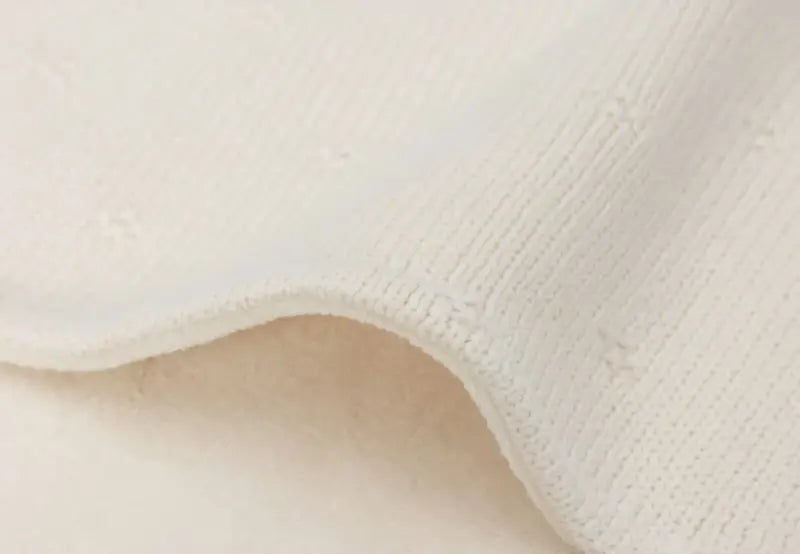Dekentje Cosy Knit Fleece - Ivory