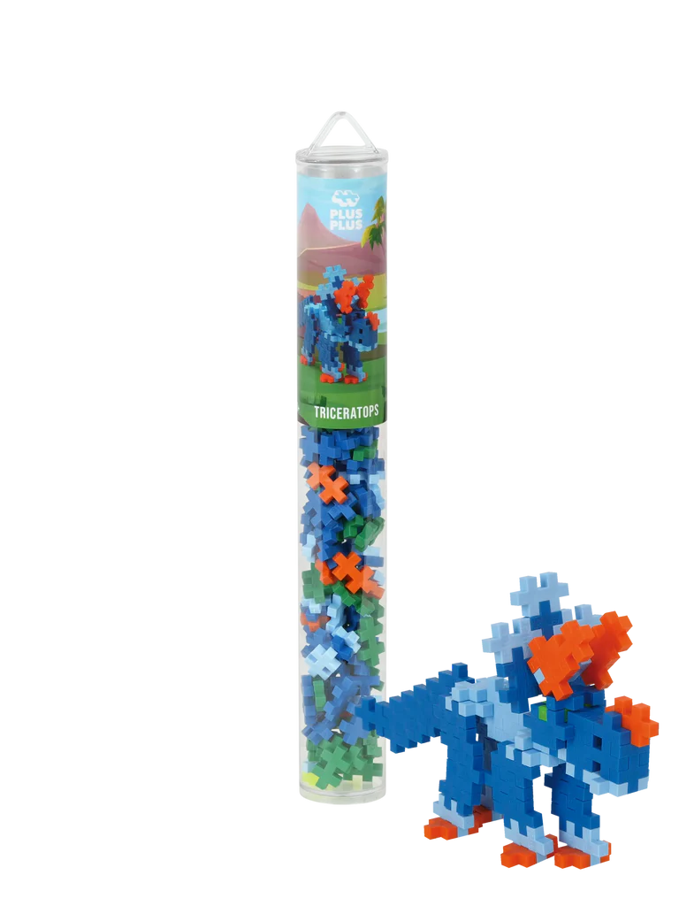 PlusPlus Tube Triceratops 100 stuks