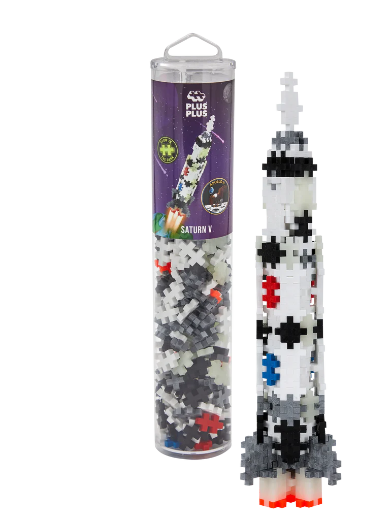 Plusplus Tube Saturn V Rocket glow in the dark 240 stuks
