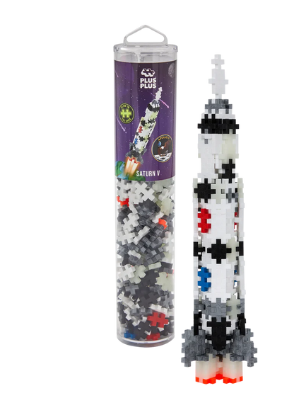 Plusplus Tube Saturn V Rocket glow in the dark 240 stuks