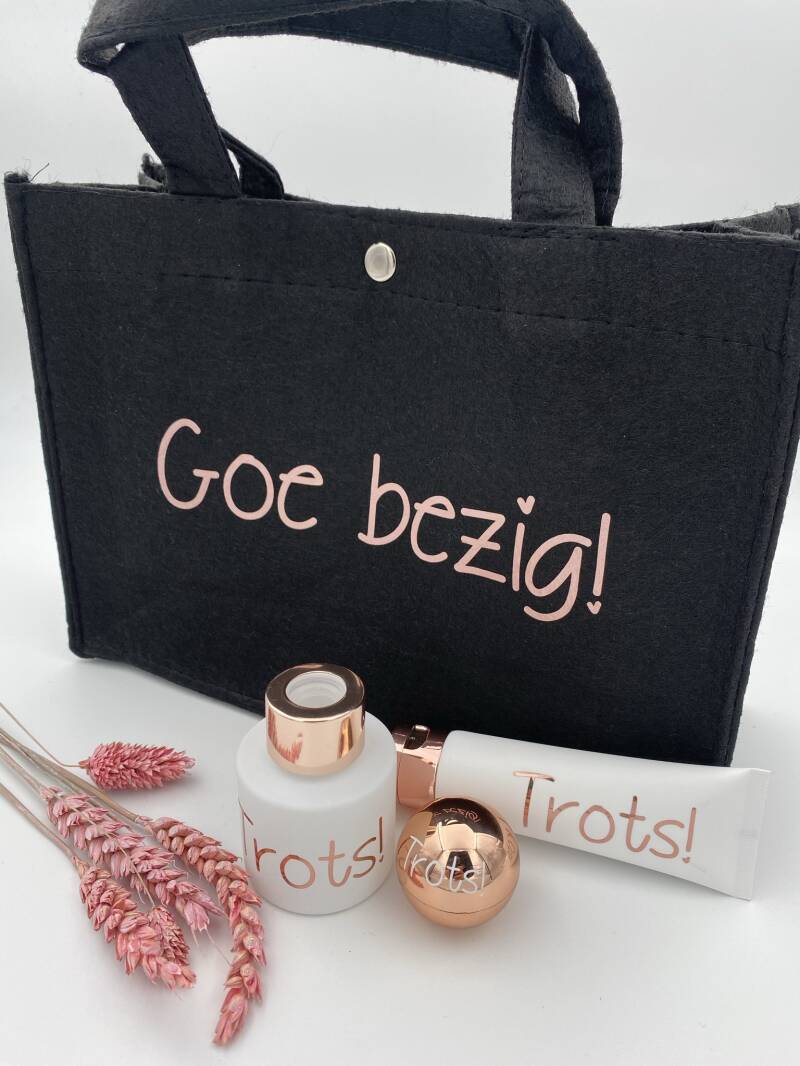 Verwen setje mini shopper