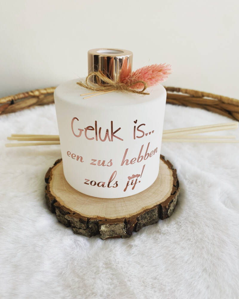 Huisparfum groot model: Geluk is… 💗