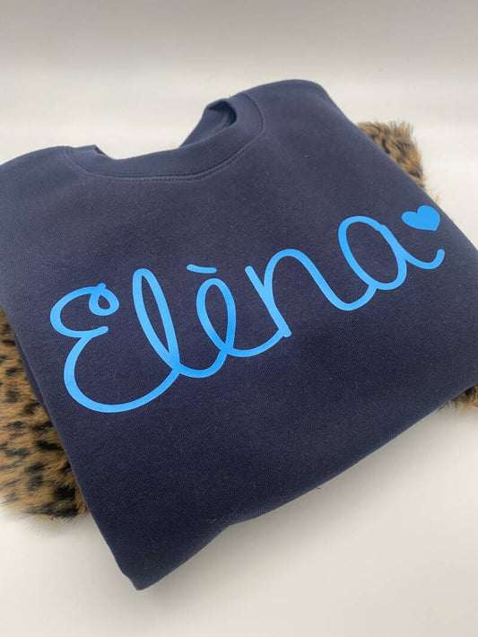 Sweaters met naam en hartje