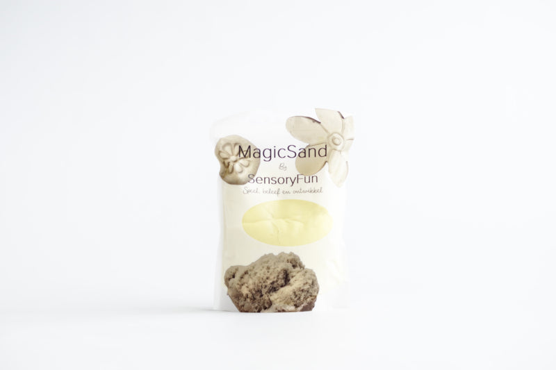 Sensoryfun Magisch zand 1kg- geel