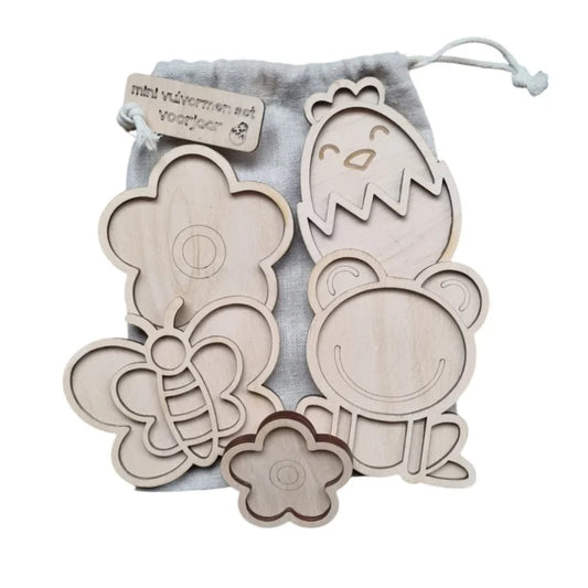 Kiddi mini vulvormen set voorjaar 5st.