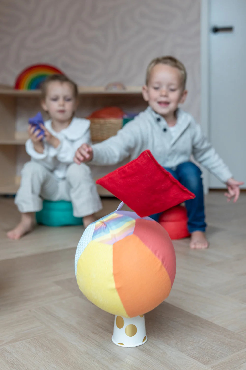 Sensorische Ballonbal Little Botanic Label - Pastel