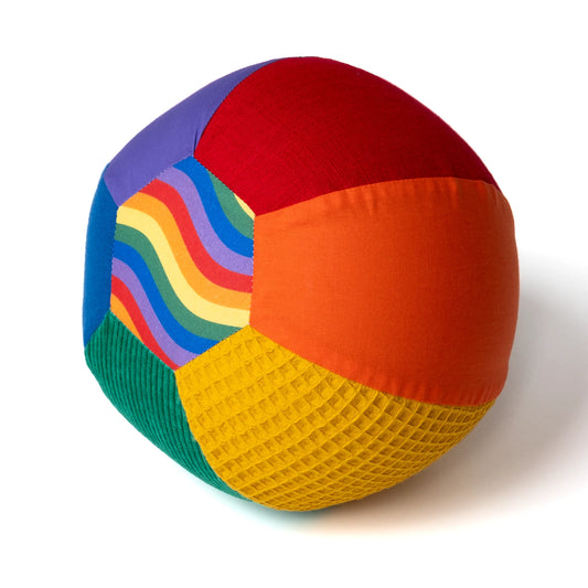 Sensorische Ballonbal Little Botanic Label - Regenboog
