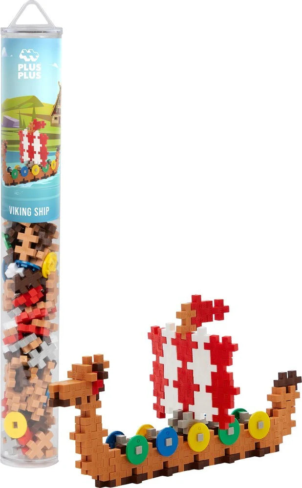 Plus plus Viking & Schip Tube (100 stuks)
