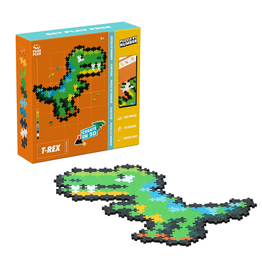 Bouwset Puzzle by Number T-Rex - 250 stuks