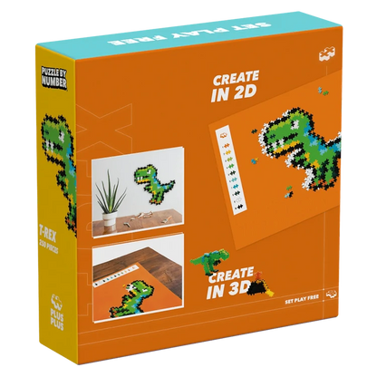 Bouwset Puzzle by Number T-Rex - 250 stuks