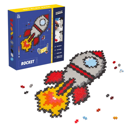 Bouwset Puzzle by Number Raket - 500 stuks