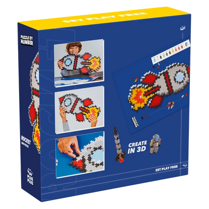 Bouwset Puzzle by Number Raket - 500 stuks