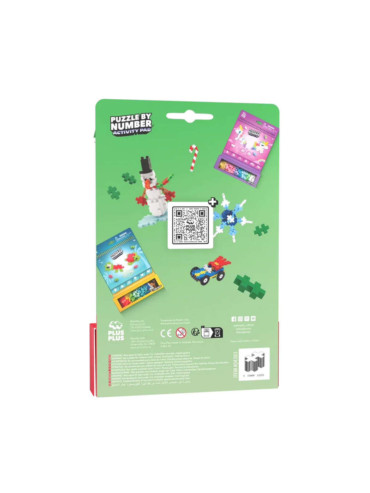 Plus Plus Puzzle by Number – Christmas (125 stuks)