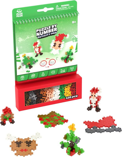 Plus Plus Puzzle by Number – Christmas (125 stuks)