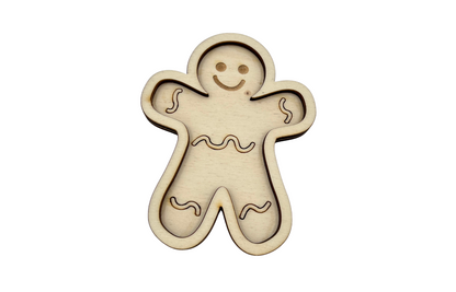 Houten Vulvormen kerst - 4 stuks