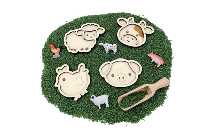 Playso vulvormen boerderijdieren 4 stuks