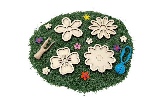 Playso Vulvormen bloemen 4 stuks