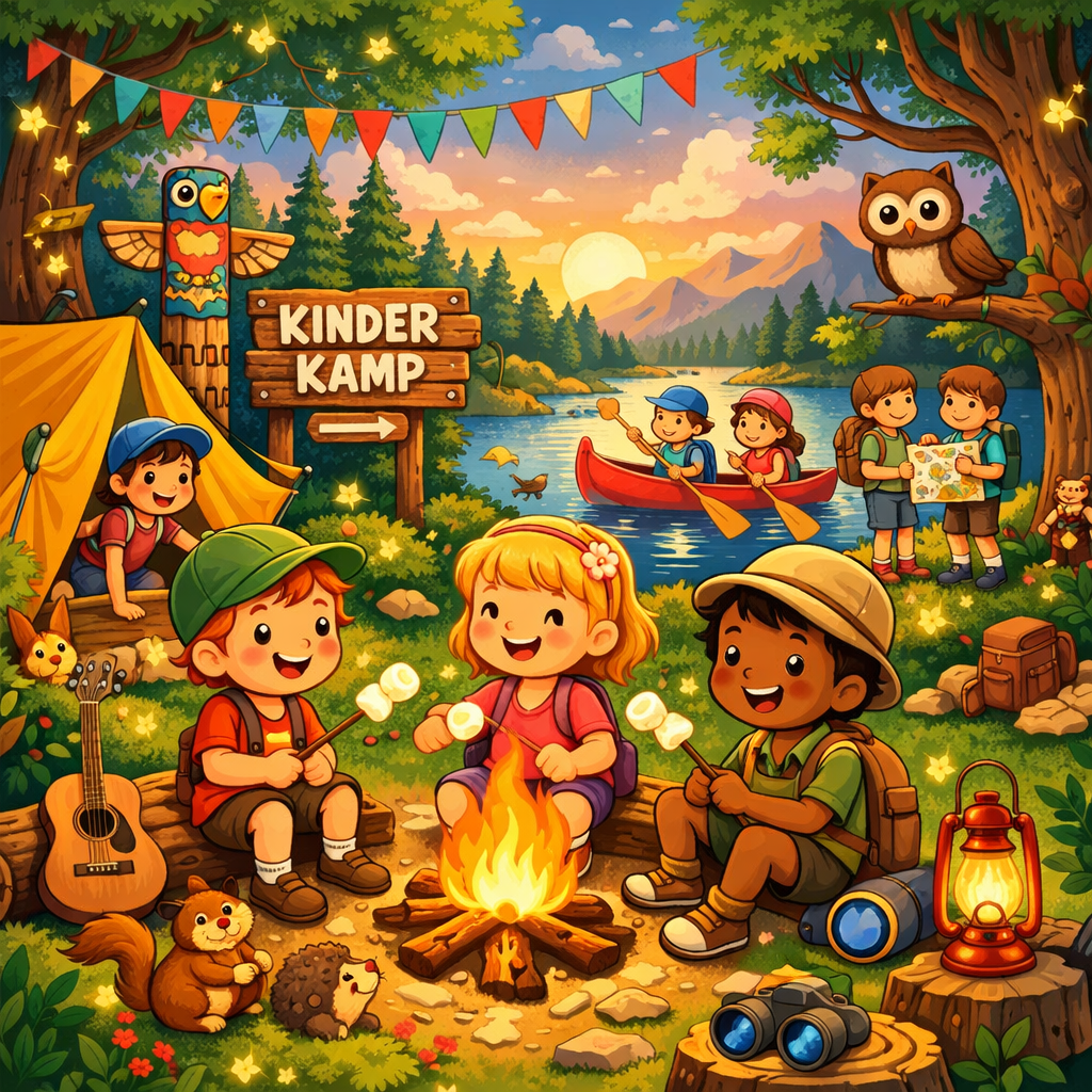 Zomerkamp: thema kamperen