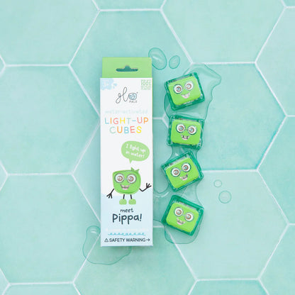 GloPals - light up cubes - Pippa- groen- 4st.