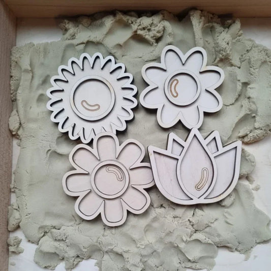 Kiddi vulvormen Mini set bloemen