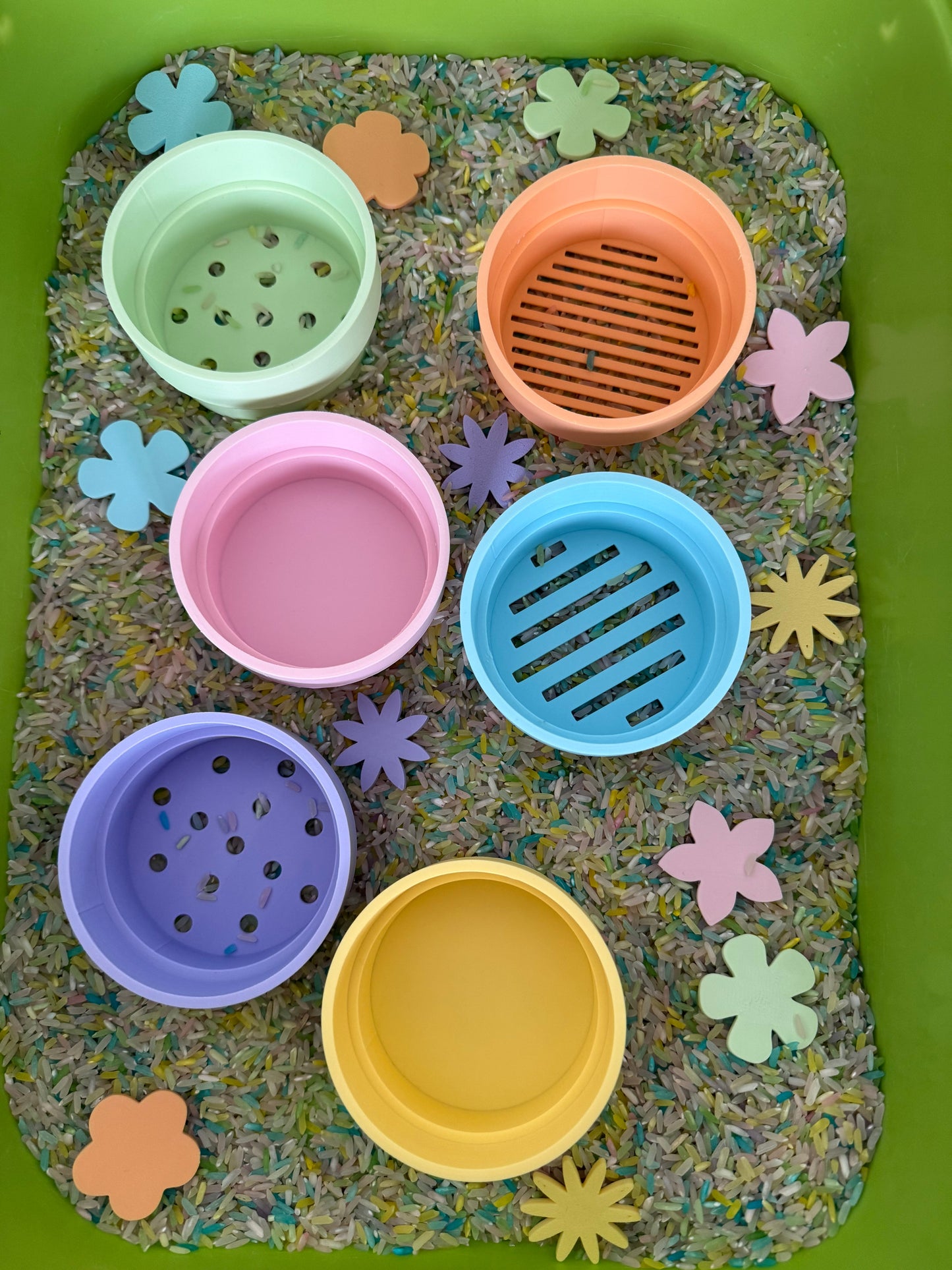 Pretletter Studio: stapelpotjes 6 stuks pastel