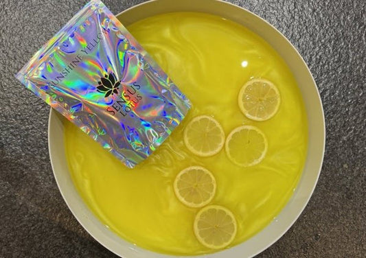 Sensus Lotus magisch badpoeder 60 gram Sunshine yellow