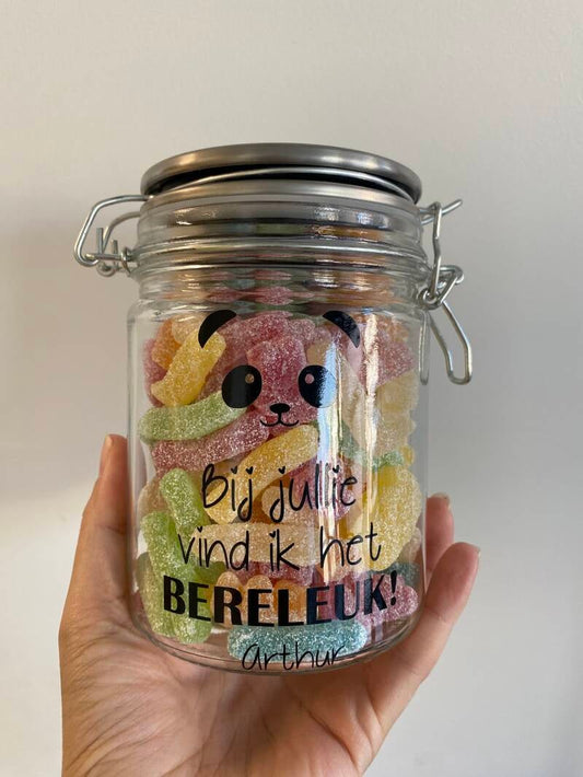 Snoeppot: Bedankt..., Bij jou vond...