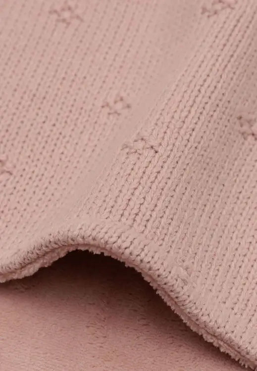 Dekentje Cosy Knit fleece- Wild Rose