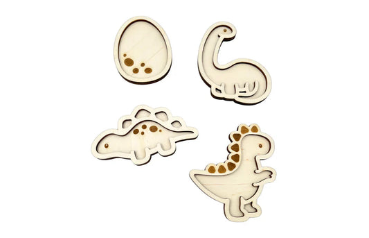 Playso vulvormen dino 4 stuks