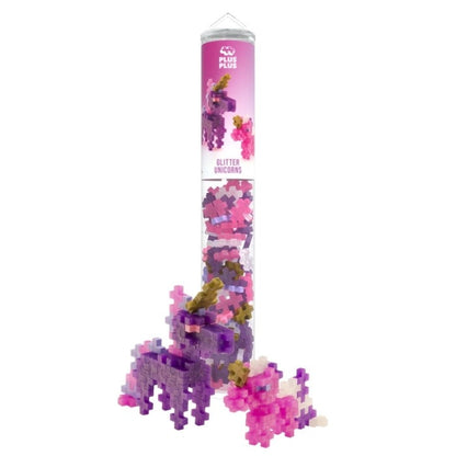 Plus plus glitter unicorn - 100 stukken