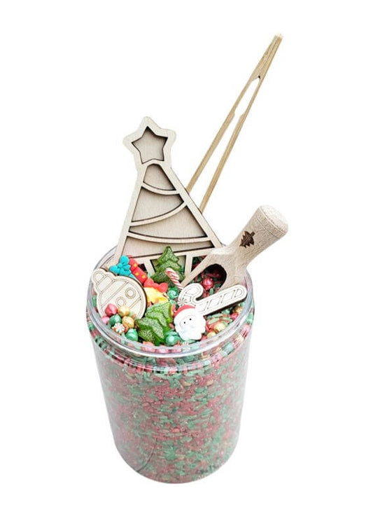 Sensoryfun: Pour and play: Kerst