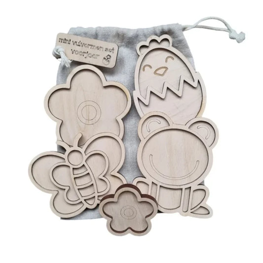 Kiddi mini vulvormen set voorjaar 5st.