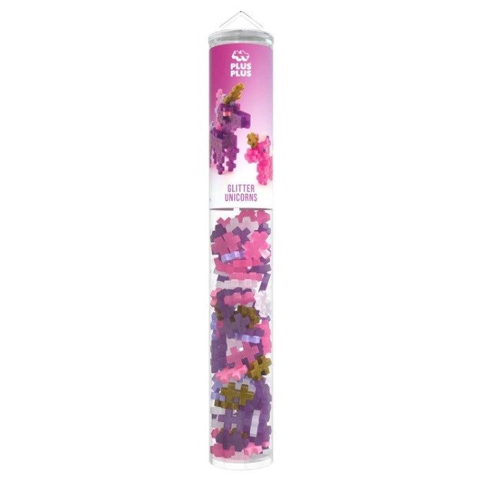 Plus plus glitter unicorn - 100 stukken