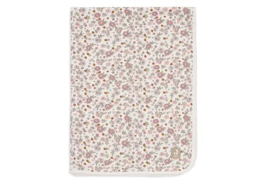 Deken wieg Jersey Retro Flowers