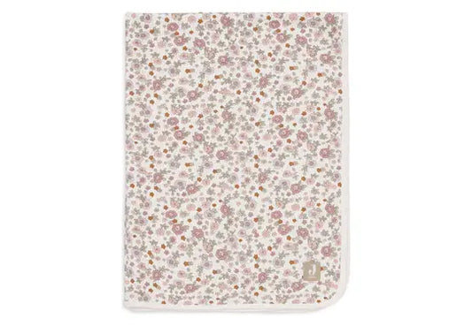 Deken wieg Jersey Retro Flowers