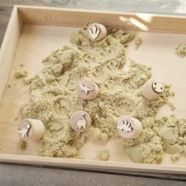 Kiddi Houten stempelset 6st Dino