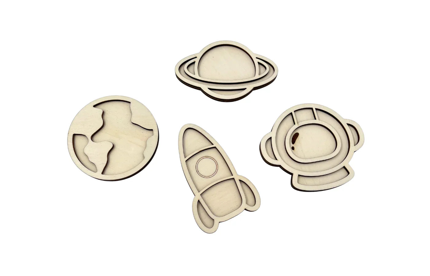Playso vulvormen Ruimte 4 stuks