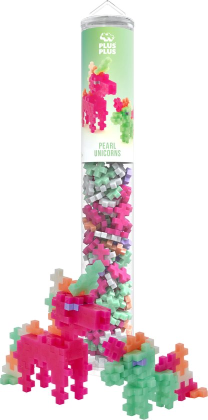 Plus plus Pearl unicorn - 100 stukken