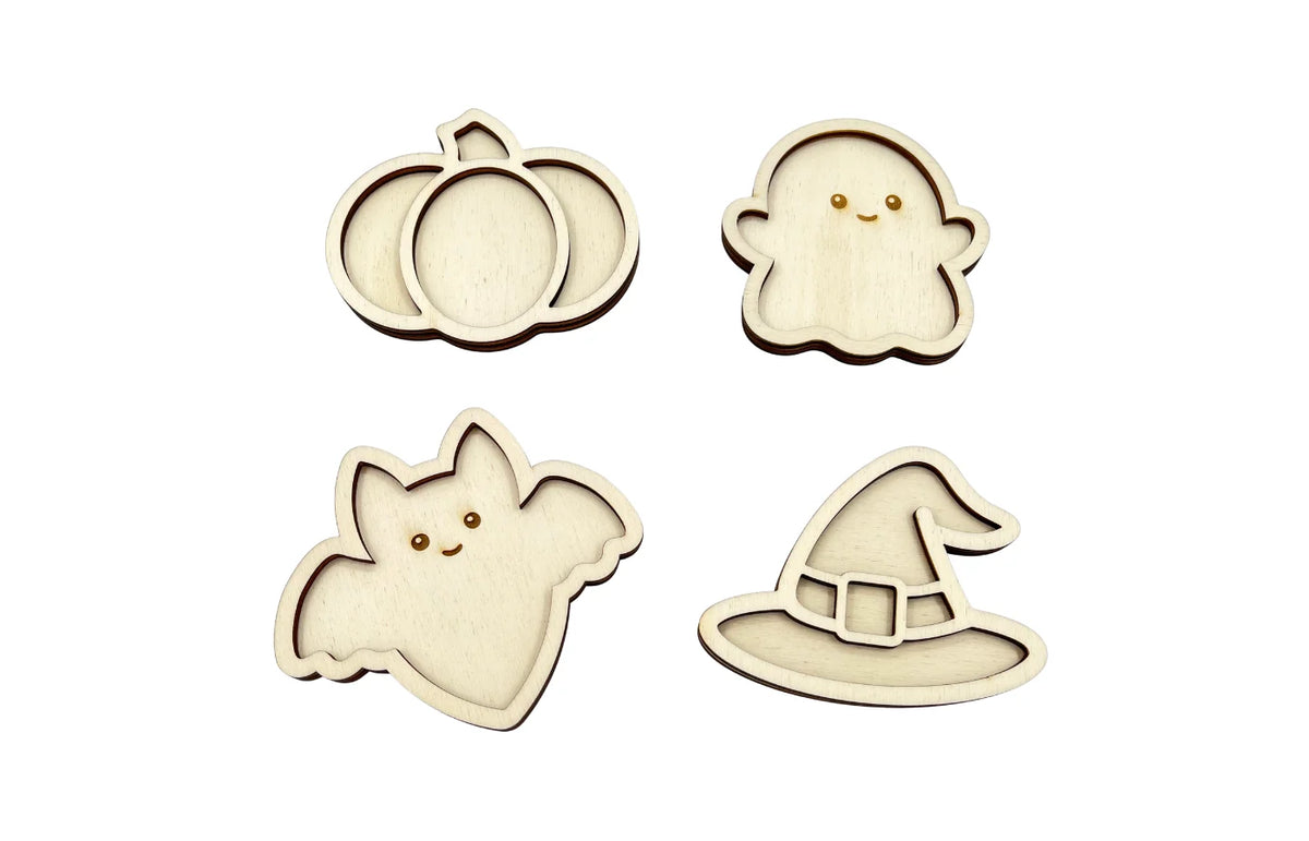 Vulvormen Halloween 4 stuks
