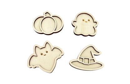Vulvormen Halloween 4 stuks