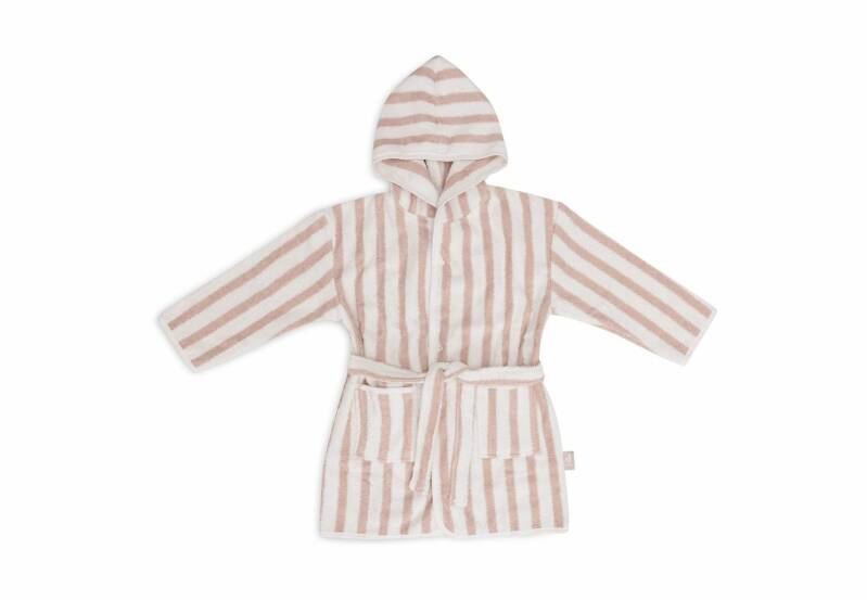 Badjas Stripe Terry- Wild Rose