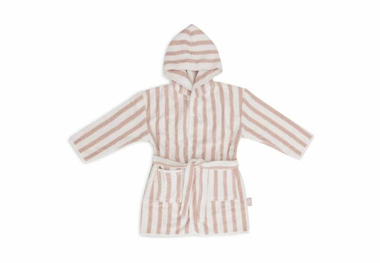 Badjas Stripe Terry- Wild Rose